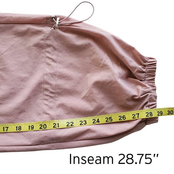 Y2K Parachute Pants Dusty Pink Lightweight Quick Dry Wide Leg Size M - Picture 15 of 16